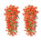 Flower Eucalyptuses Stem Morning Glory Wall Art-Orange 1