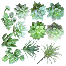 Set Of 11 Artificial Small Potted Plant Arrangement For Home