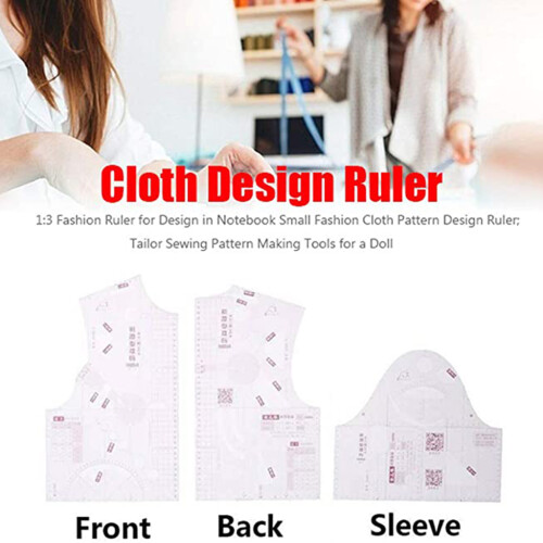3Pcs Multifunction Curved Ruler Clothing Pattern Making Ruler 2