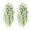 Realistic Artificial Eucalyptuses And Morning Glory Wall-White 1