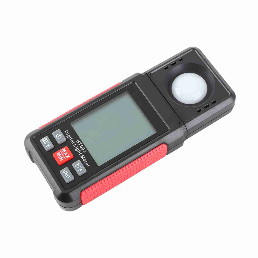 Digital Illuminance Meter Lcd Backlight 14X5.8cm Black & Red 4021356547939