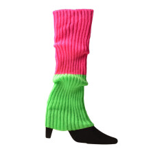 Leg Warmers for Women Girls 80s Ribbed Knitted Neon Long-HG