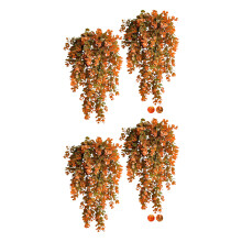 Realistic Fall Color Artificial Vine Durable Weather-Autumn Red