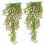 2Pcs Artificial Hanging Flower Plant Artificial Hanging-Pink 1