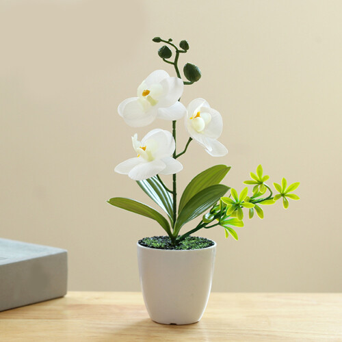 Artificial Butterfly Orchids Bonsais Arrangement-Stripe red 1