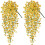 2Pcs Artificial Hanging Flower Plant Artificial Hanging-Yellow 1