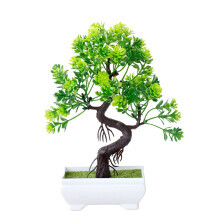 Elegant Faux Potted Plant Desk Decoration For Adding A-Green