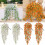 2Pcs Artificial Hanging Flower Plant Artificial Hanging-Yellow 2