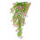 2Pcs Artificial Hanging Flower Plant Artificial Hanging-Yellow 5