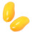 2 Stück Simulationsmangos, realistische Kunstfrüchte-Gelbe Mango 1