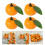 50 Stück realistische künstliche Orange mit Blattsimulation 2