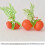 10 Stück künstliches orangefarbenes Modell mit Blatt,-S 6