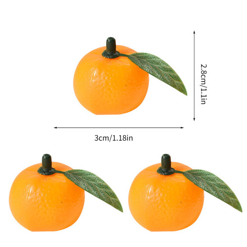 50 Stück realistische künstliche Orange mit Blattsimulation 2