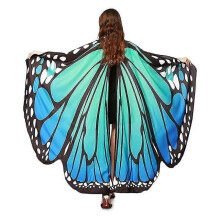 (Blue green) Women Halloween Party Butterfly Wings