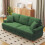 (Green) Chenille sofa 241 cm suitable for living room 1