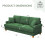 (Green) Chenille sofa 241 cm suitable for living room 4