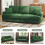 (Green) Chenille sofa 241 cm suitable for living room 5