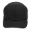 Schutzhelm Baseball Mütze, Harthelm mit Schirm, Schwarz mit grauem Rand, Einheitsgröße 16