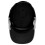 Schutzhelm Baseball Mütze, Harthelm mit Schirm, Schwarz mit grauem Rand, Einheitsgröße 3