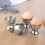 Egg Cup Holder, Egg Tray for Hard and Soft Boiled Eggs, Kitchen Utensil (2 Sets, Silver) 4