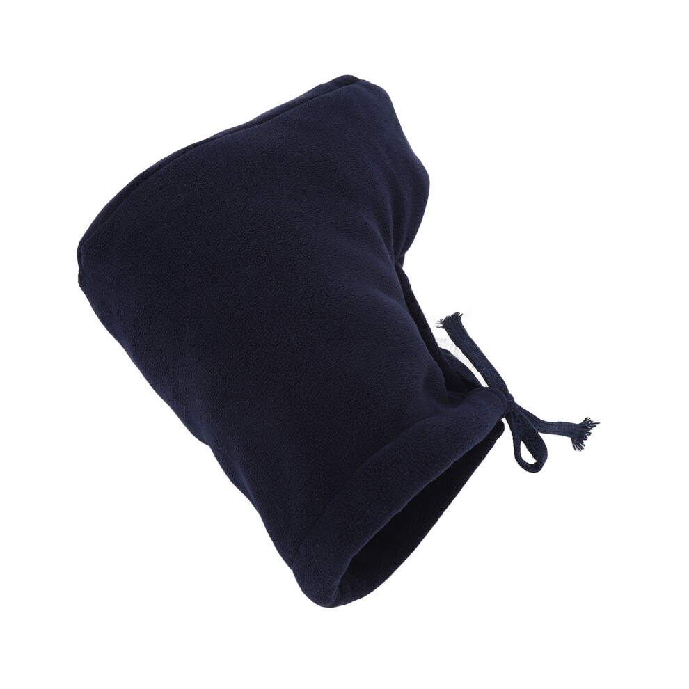 Dark/Blue Soft Fleece Cast Sock Toe Cover - L Foot Warmer For Injuries