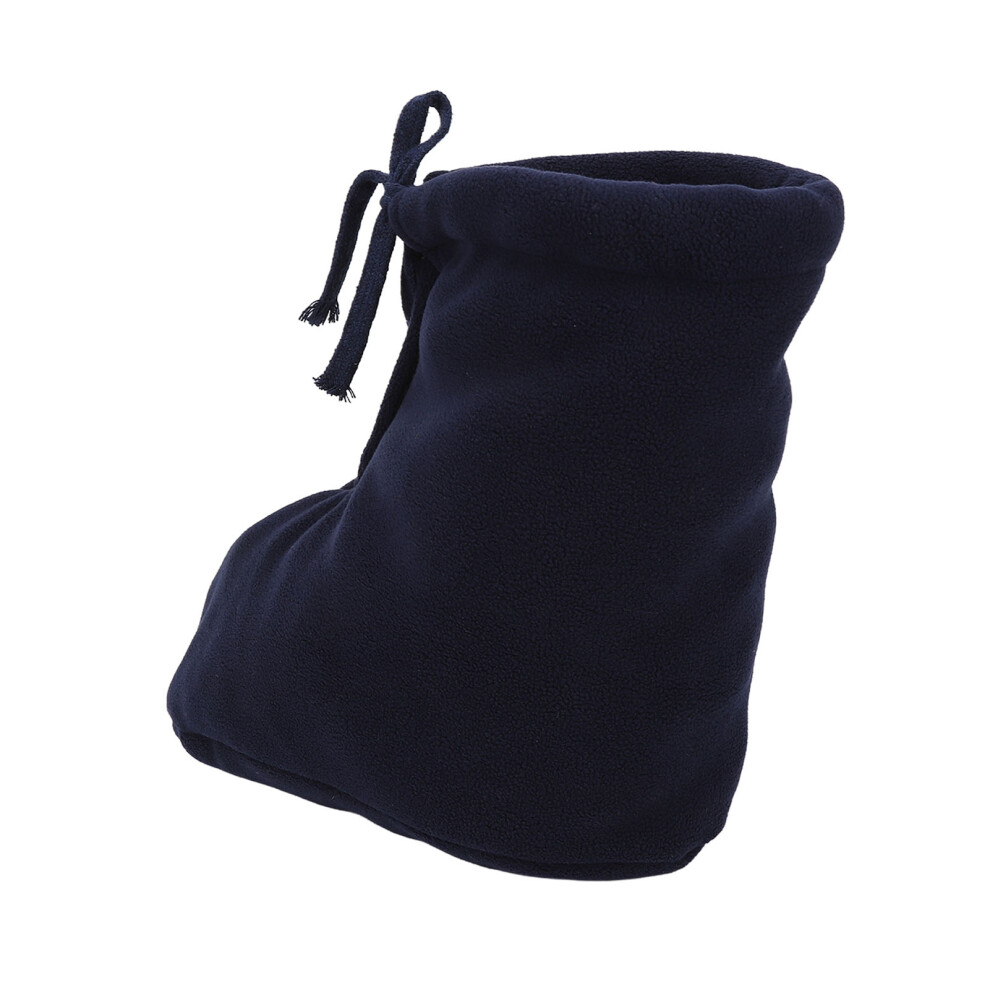 Dark/Blue Warm Fleece Cast Sock For Swollen Feet - Adjustable L