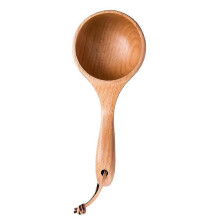Zhouba Portable Wooden Rice Spoon Sauna Water Ladle Kitchen Utensil