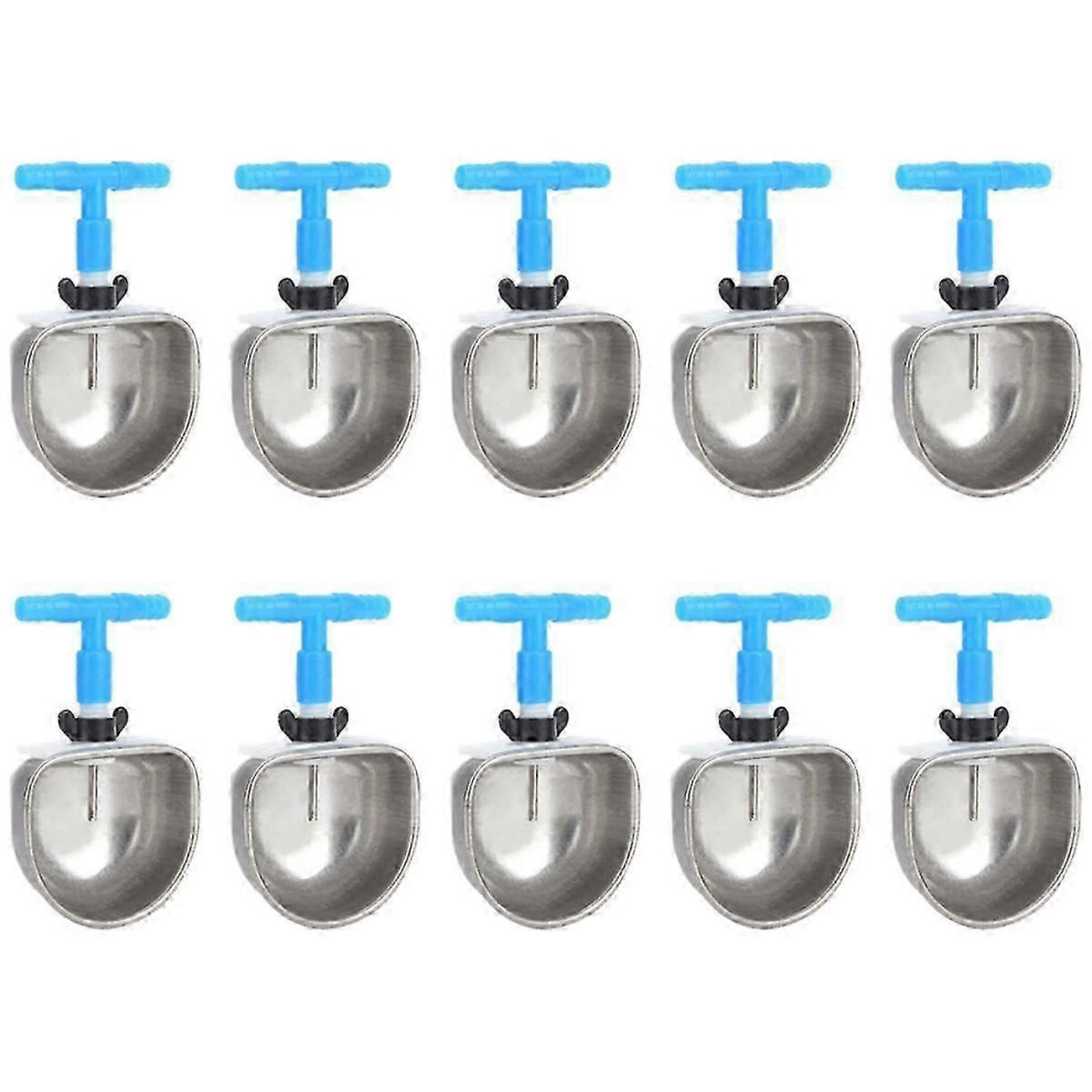 10 Pcs Stainless Steel Rabbit Drinker, Rabbit Farming Equipment, Stainless Steel Anti-Scratch Nipples