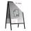 A1 Double-Sided Snap Frame Advertisement Stand with Black Aluminium Frame 1