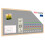 Fabric (Felt) Notice Board - 80x40 cm | Grey | Wooden Frame 1