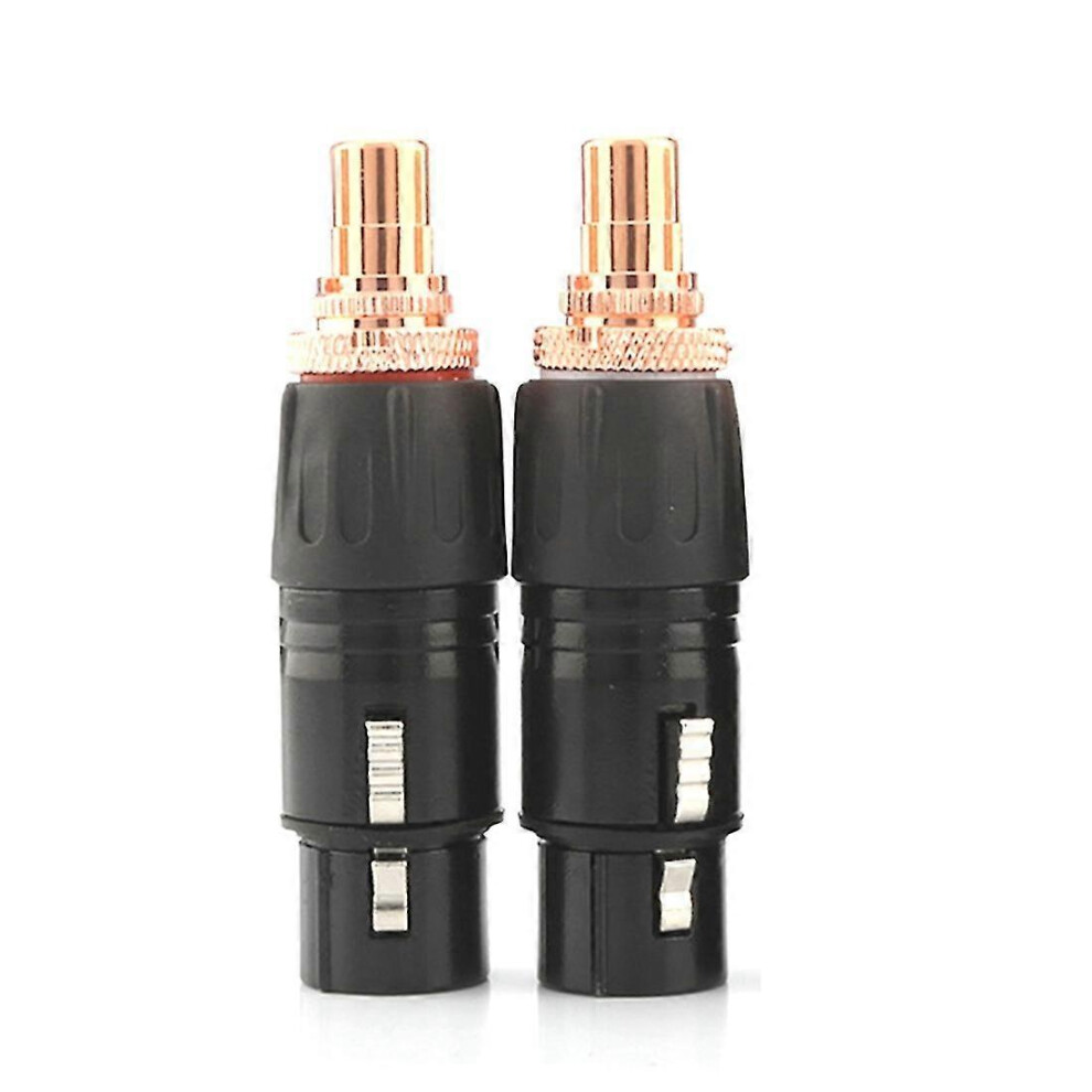 Red-plated XLR to RCA female adapter for HiFi audio connector (XLR female)