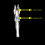 3PCS Lighted Archery Nocks Plastic Automatic with Switch 6.2mm Inner Blue 4