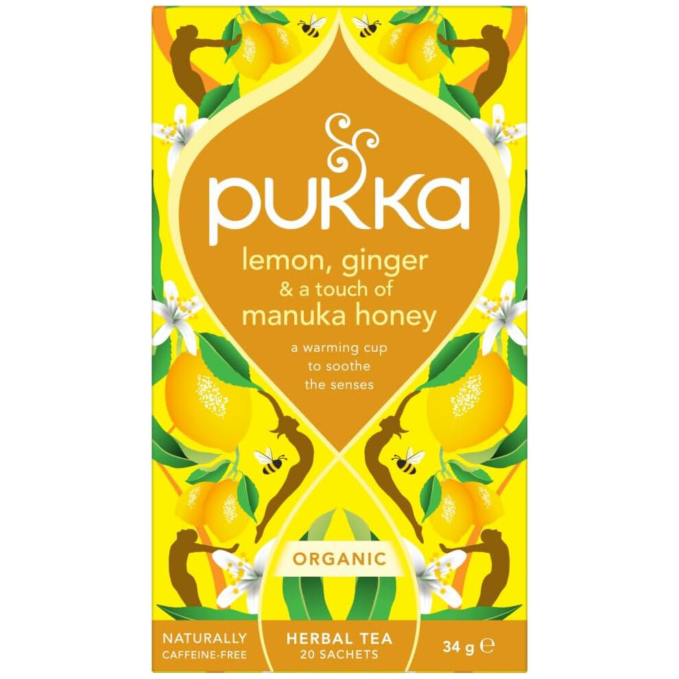 Pukka Lemon Ginger And Manuka Honey Tea Bags