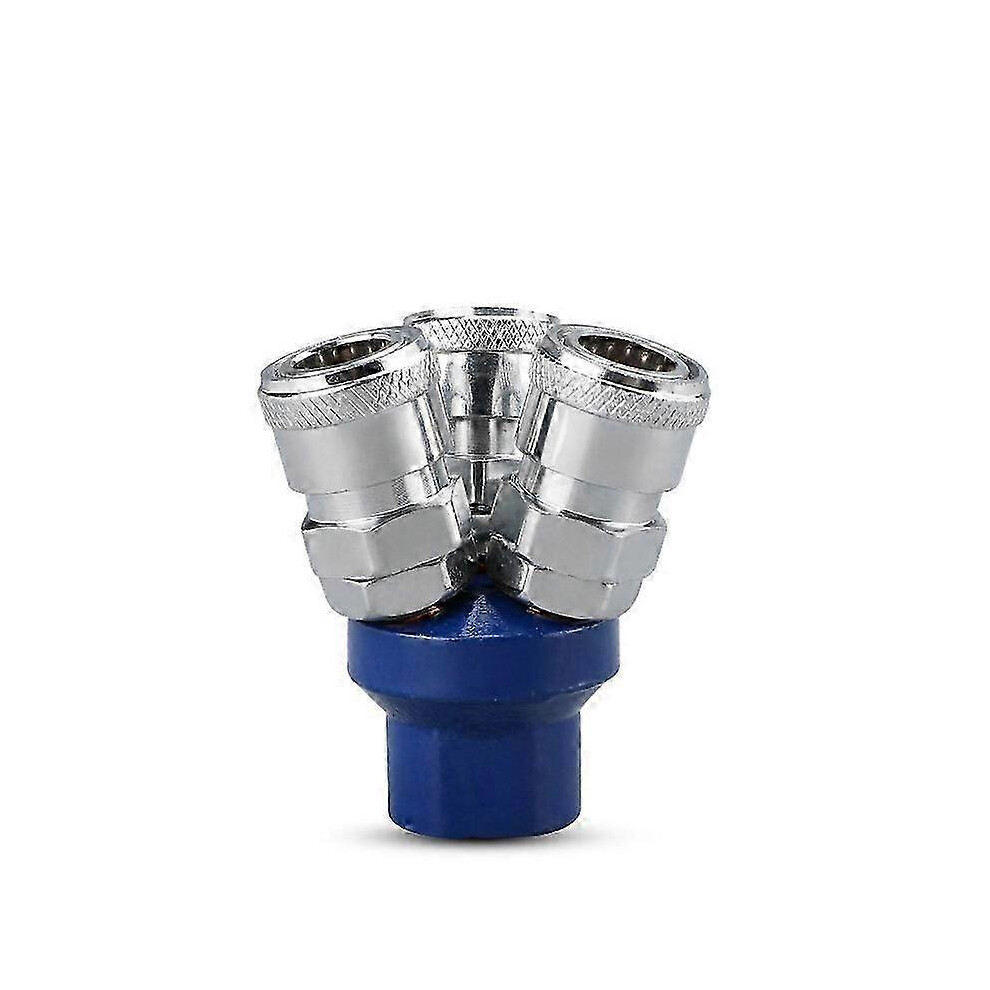 Quick connector adapter for tracheal connector, round, three-way, self-locking quick connector Smy