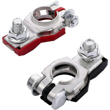 Pair of battery terminals, car battery terminal connector, positive and negative, battery terminal connector