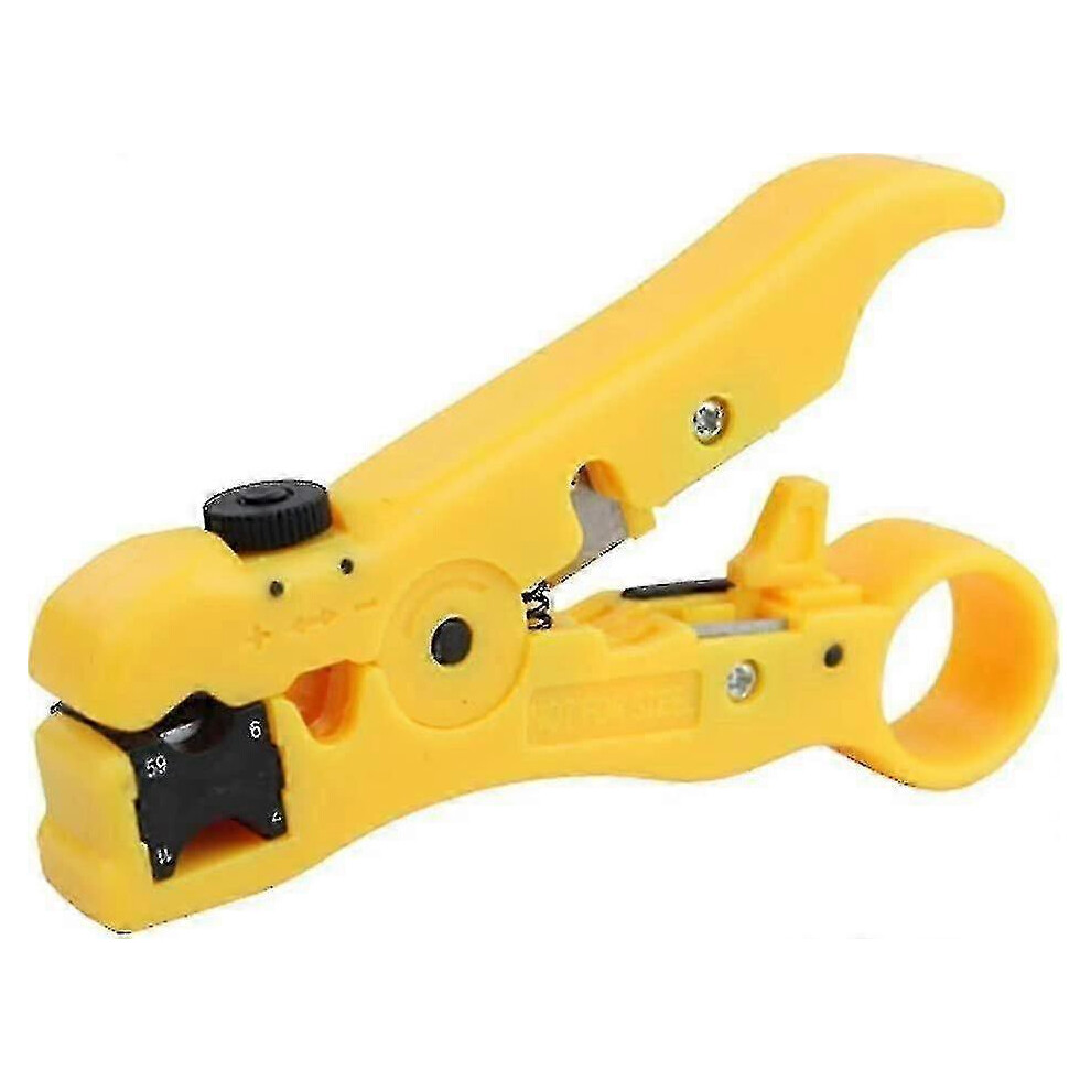 Universal stripper for Cat5/6 coaxial and UTP cables