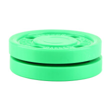 Durable Green Dryland Puck: Ideal for Daily Hockey Training on Hard Surfaces