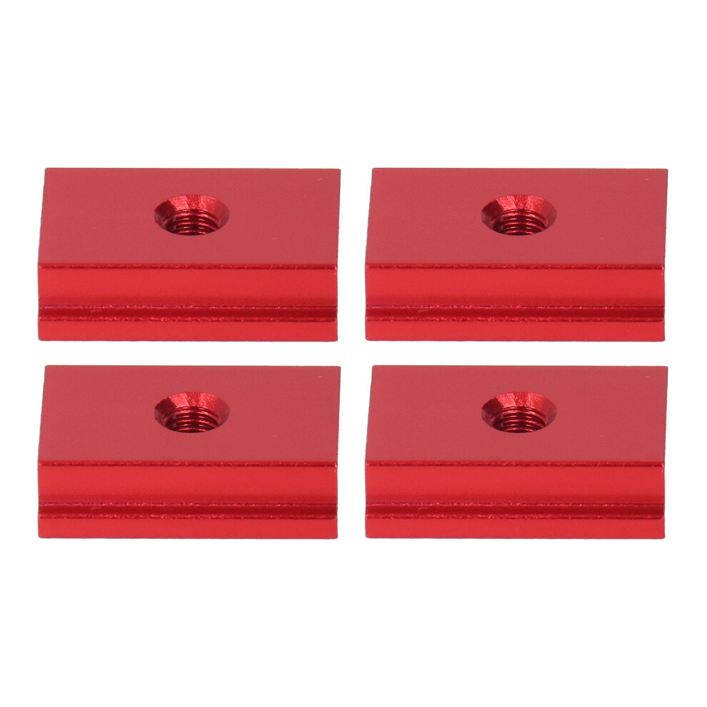 4Pcs M6 Aluminum Alloy Sliding Slot Nut For Woodworking 30 Series Red 6921356552095