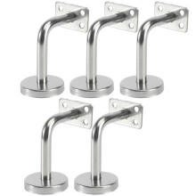 5 Pcs Wall Mounted Clothing Rack Handrail Support Bracket Wall Stair Rail Bracket Banister Bracket Handrail Banister Support