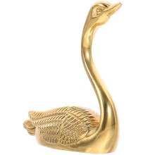 Swan Knobs For Drawer Functional Metal Dresser Knob Golden Color Homeowners DIY Enthusiasts 2.220.7in 1Set