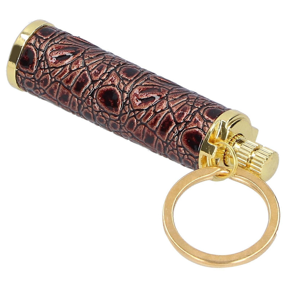 Cigarette Lighter Matchstick Kerosene Lighter Waterproof Lighter Outdoor Vintage Key Chaingolden Brown_ 6935159264413