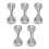 5Pcs Deck Schleife Strap Edelstahl 316 Pad Auge 6