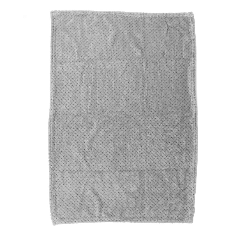 Soft Light Gray Pet Blanket 100x60cm, Machine Washable & Portable-image-OPC-PMHB9RJ-NEW