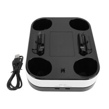 3-in-1-Konsolen-Ladestation mit buntem RGB-Licht,