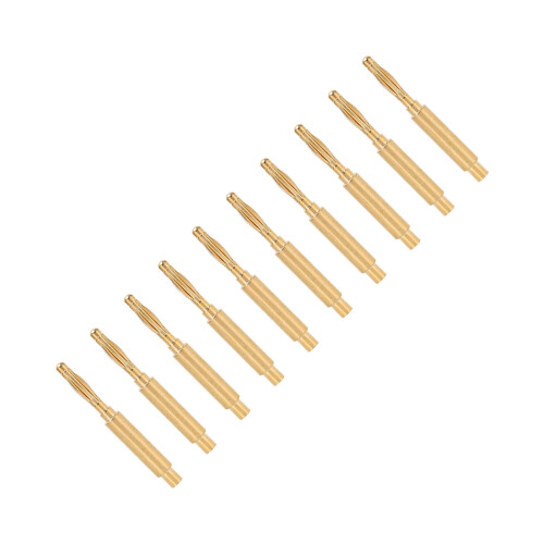 10 STÜCKE 2mm Bananenstecker Vergoldeter 2