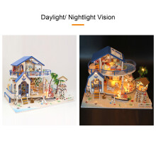 Puppenhaus Miniatur DIY Holz Puppenhaus Bausatz
