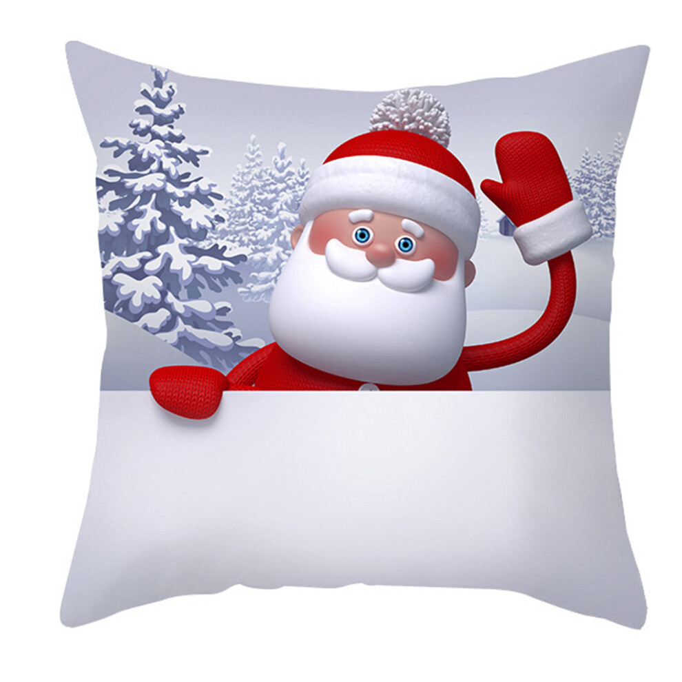 Simple 45x45cm Cushion Cover Christmas Pillowcase Ornaments-6
