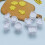 4 Pieces DIY Christmas Style Cookie Cutters Plastic 3D-Type A 3
