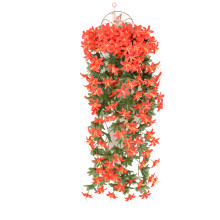 Artificial Hanging Plant Flower Bouquets 90cm Hanging Vine-Red