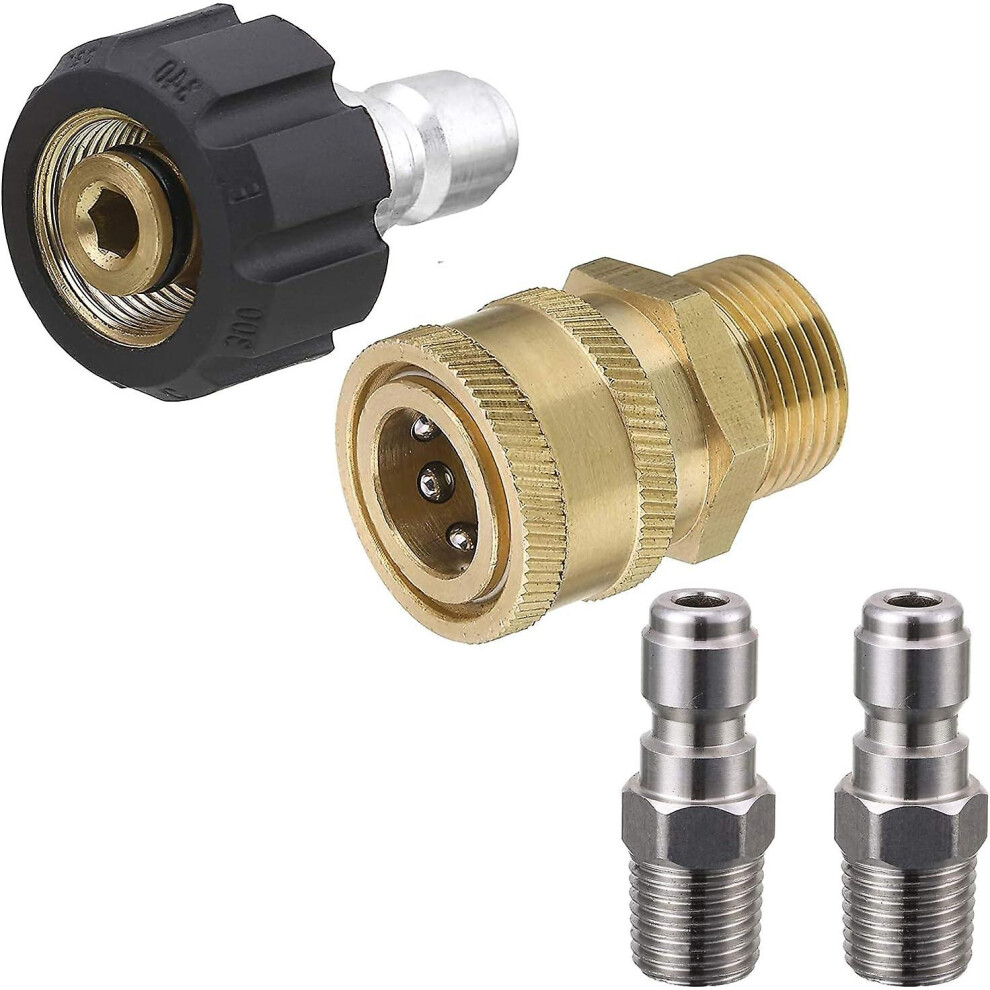 Kikidex (As Show, One Size) Pressure Washer Adapter Set, Pressure Washer Coupler